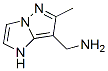 1H-이미다조[1,2-b]피라졸-7-메탄아민,6-메틸- 구조식 이미지