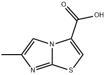 6-methylimidazo[2,1-b][1,3]thiazole-3-carboxylic acid(SALTDATA: HCl) Structure