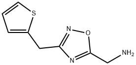 1-[3-(2-thienylmethyl)-1,2,4-oxadiazol-5-yl]methanamine(SALTDATA: HCl) 구조식 이미지