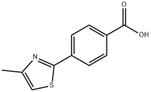 Benzoic acid, 4-(4-methyl-2-thiazolyl)- Structure