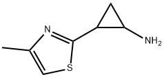 Cyclopropanamine,  2-(4-methyl-2-thiazolyl)- Structure