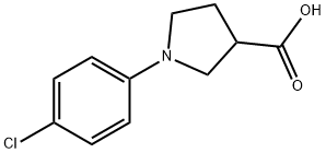 1-(4-Chlorophenyl)-3-pyrrolidinecarboxylic acid Structure