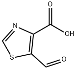 4-Thiazolecarboxylic  acid,  5-formyl- Structure