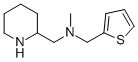 N-메틸-N-(2-티에닐메틸)-2-피페리딘메타민 구조식 이미지