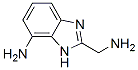 1H-Benzimidazole-2-methanamine,  7-amino- Structure