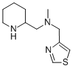 N-메틸-N-(2-피페리디닐메틸)-4-티아졸메타나민 구조식 이미지