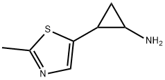 시클로프로판아민,2-(2-메틸-5-티아졸릴)- 구조식 이미지