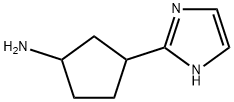 Cyclopentanamine,  3-(1H-imidazol-2-yl)- Structure