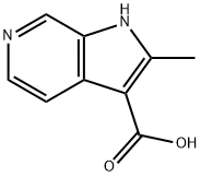 1H-Pyrrolo[2,3-c]pyridine-3-carboxylic  acid,  2-methyl- Structure