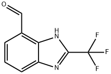 1H-BenziMidazole-7-carboxaldehyde, 2-(trifluoroMethyl)- Structure