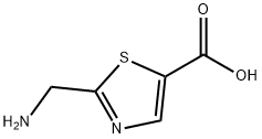 5-Thiazolecarboxylic  acid,  2-(aminomethyl)- Structure