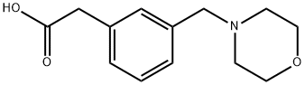 3-(4-MORPHOLINYLMETHYL)-BENZENEACETIC ACID Structure