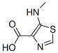 4-Thiazolecarboxylic  acid,  5-(methylamino)- Structure