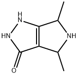 Pyrrolo[3,4-c]pyrazol-3(2H)-one,  1,4,5,6-tetrahydro-4,6-dimethyl- Structure