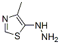 Thiazole,  5-hydrazinyl-4-methyl- Structure