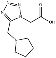 5-(PYRROLIDIN-1-YLMETHYL)-1H-TETRAZOL-1-YL]ACETIC ACID Structure