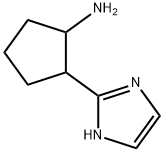 Cyclopentanamine,  2-(1H-imidazol-2-yl)- Structure