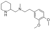 N-[2-(3,4-DIMETHOXYPHENYL)ETHYL]-N-METHYL-2-PIPERIDINEMETHANAMINE Structure