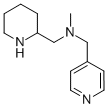 N-METHYL-N-(2-PIPERIDINYLMETHYL)-4-PYRIDINEMETHANAMINE Structure