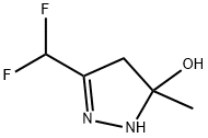 1H-Pyrazol-5-ol,  3-(difluoromethyl)-4,5-dihydro-5-methyl- Structure