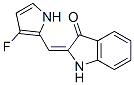 3H-Indol-3-one,  2-[(3-fluoro-1H-pyrrol-2-yl)methylene]-1,2-dihydro- 구조식 이미지