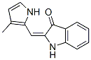 3H-Indol-3-one,  1,2-dihydro-2-[(3-methyl-1H-pyrrol-2-yl)methylene]- 구조식 이미지