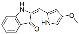 3H-Indol-3-one,  1,2-dihydro-2-[(4-methoxy-1H-pyrrol-2-yl)methylene]- 구조식 이미지