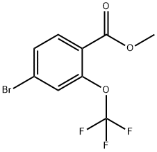 4-Bromo-2-(trifluoromethoxy)benzoic acid methyl ester Structure