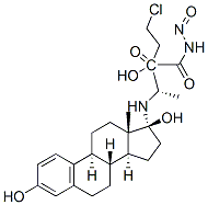 1-(2-chloroethyl)-1-nitrosocarbamoylalanine estradiol-17-ester Structure