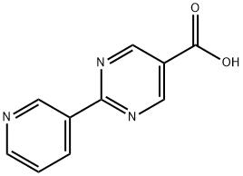 2-pyridin-3-ylpyrimidine-5-carboxylic acid 구조식 이미지