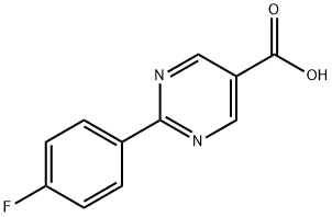 2-(4-플루오로페닐)피리미딘-5-카르복실산 구조식 이미지