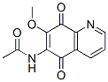 5,8-Quinolinedione, 6-acetamido-7-methoxy- Structure