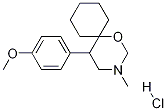 (5RS)-5-(4-Methoxyphenyl)-3-Methyl-1-oxa-3-azaspiro-[5.5]undecane Hydrochloride Structure