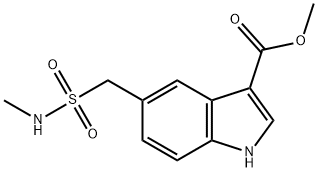 5-Methylsulfamoylmethyl-1H-indole-3-carboxylic acid methylester Structure