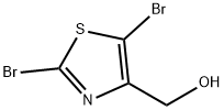2,5-DIBROMO-4-(HYDROXYMETHYL)THIAZOLE 구조식 이미지
