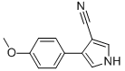 4-(4-METHOXYPHENYL)-1H-피롤-3-카보니트릴 구조식 이미지