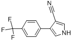 4-[4-(트리플루오로메틸)페닐]-1H-피롤-3-카보니트릴 구조식 이미지
