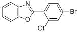 2-(4-BROMO-2-CHLORO-PHENYL)-BENZOOXAZOLE Structure