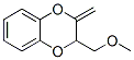 1,4-Benzodioxin,  2,3-dihydro-2-(methoxymethyl)-3-methylene- Structure
