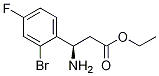 벤젠프로판산,.beta.-aMino-2-broMo-4-플루오로-,에틸에스테르,(.beta.R)- 구조식 이미지