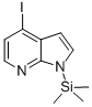 1H-피롤로[2,3-b]피리딘,4-요오도-1-(트리메틸실릴)- 구조식 이미지