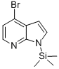 1H-Pyrrolo[2,3-b]pyridine, 4-bromo-1-(trimethylsilyl)- Structure