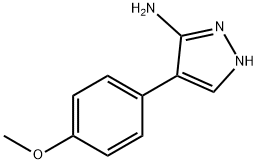 4-(4-메톡시페닐)-1H-피라졸-5-아민(SALTDATA:무료) 구조식 이미지