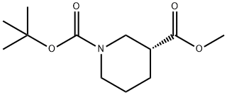 (R)-1-tert-butyl 3-methyl piperidine-1,3-dicarboxylate Structure