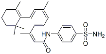 N-(4-aminosulfonylphenyl)retinamide Structure