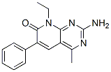 Pyrido[2,3-d]pyrimidin-7(8H)-one,  2-amino-8-ethyl-4-methyl-6-phenyl- Structure