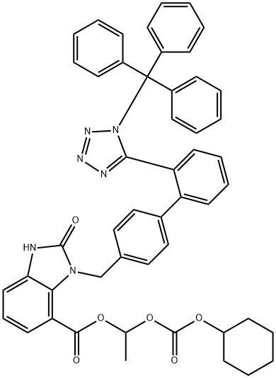 O-Desethyl N-Trityl Candesartan Cilexetil 구조식 이미지