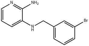 2-AMINO-3-(3-BROMOBENZYLAMINO)-피리딘 구조식 이미지
