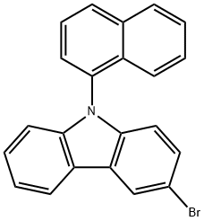 3-broMo-9-(naphthalen-1-yl)-9H-carbazole 구조식 이미지