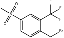 2-(Bromomethyl)-5-(methylsulphonyl)benzotrifluoride Structure